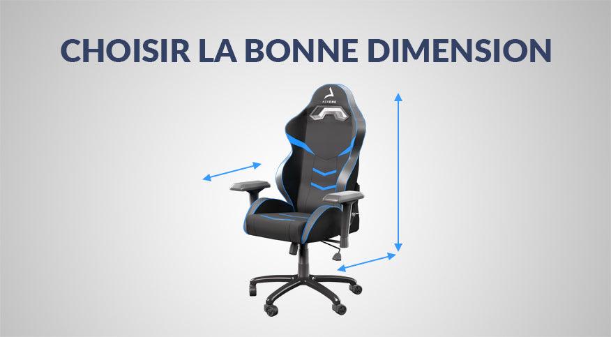 Choisir la bonne dimension pour sa chaise gaming - Guide Complet