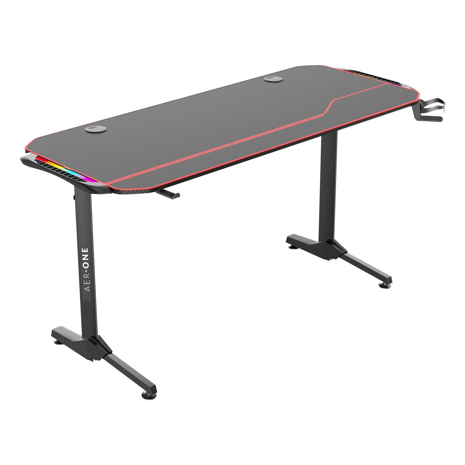 Escritorio Gamer Con Alfombrilla De Ratón Y Soporte Para Tazas, E-Sport