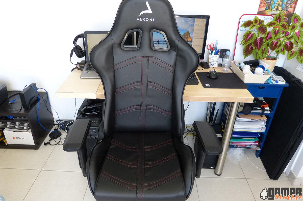 Siege gaming Aerone Platinum void black noir setup bureau gamer stuff