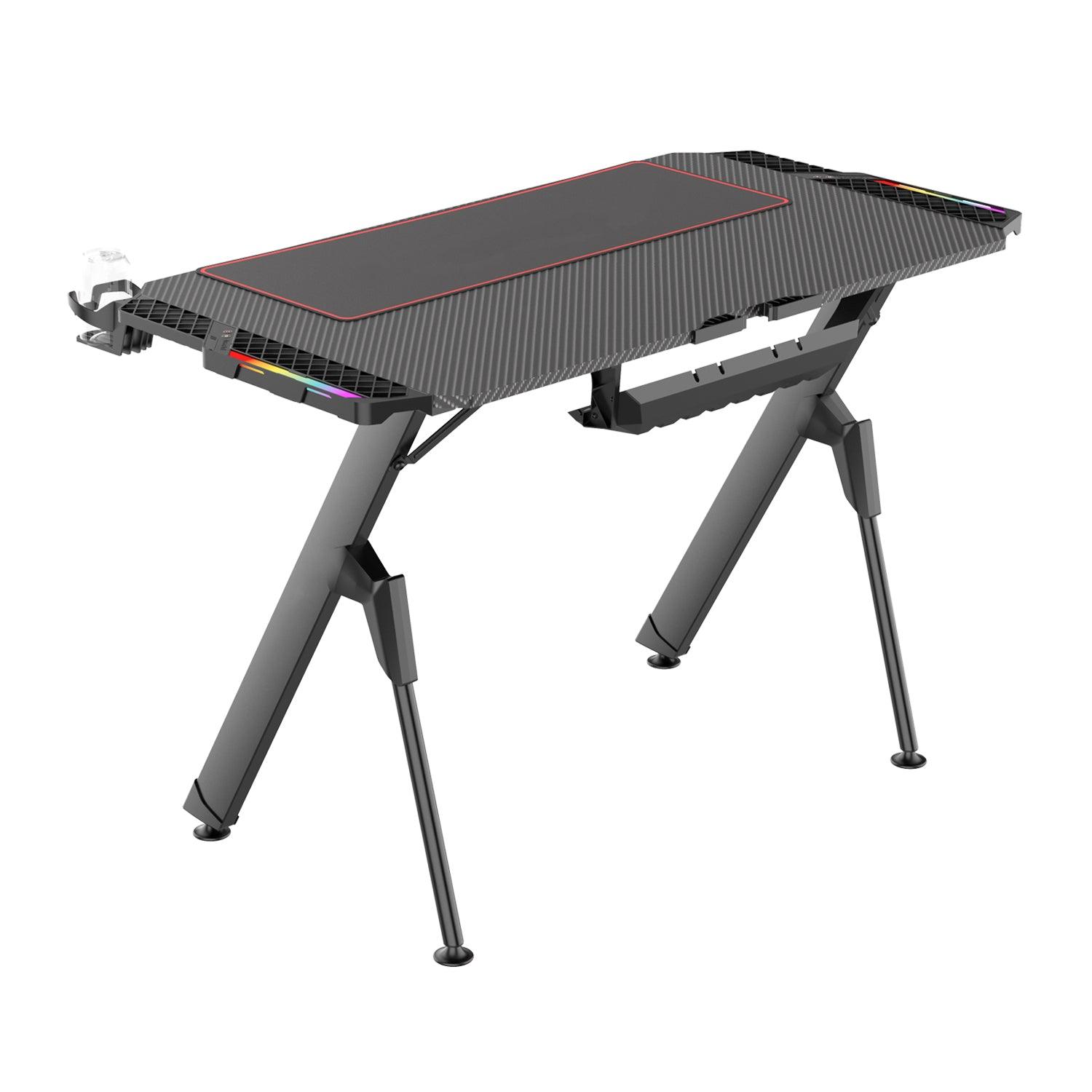 bureau gamer spider aerone porte gobelet casque fibre carbone