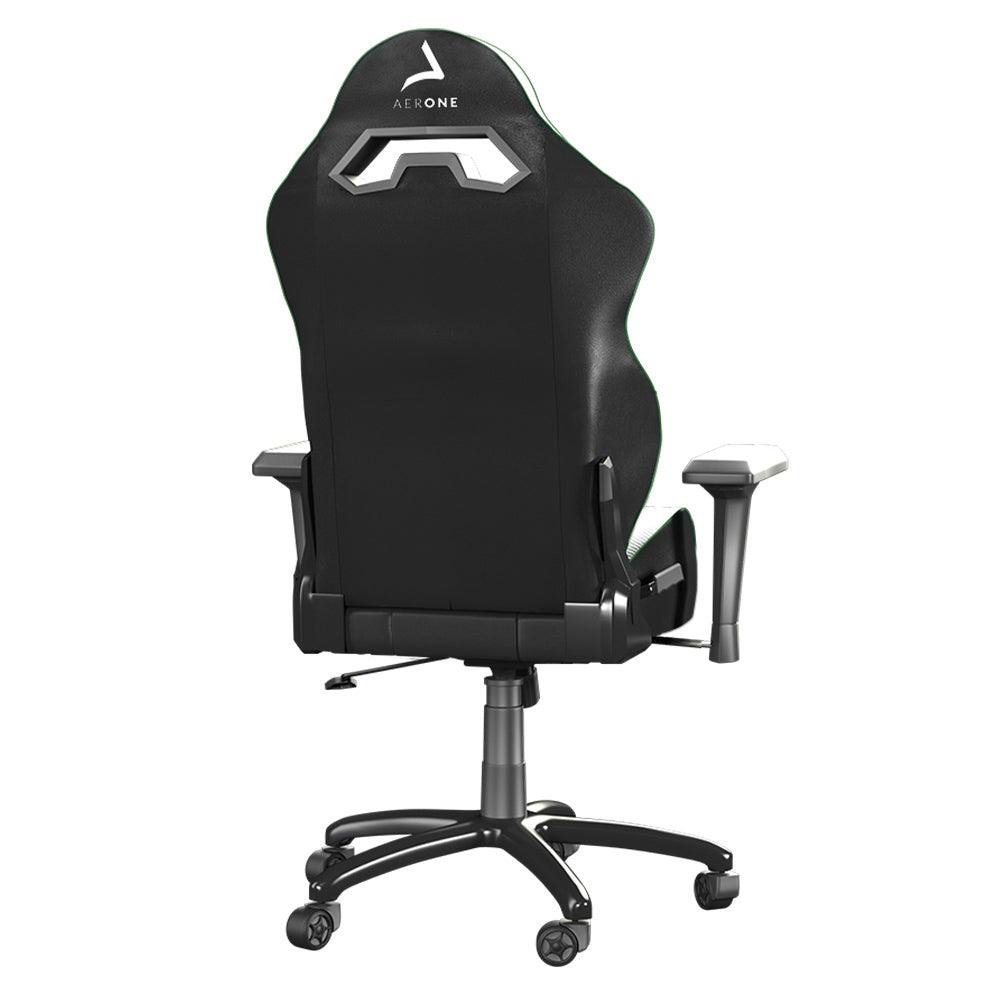 chaise gaming aerone silver series green grass vert siege gamer arrière détails