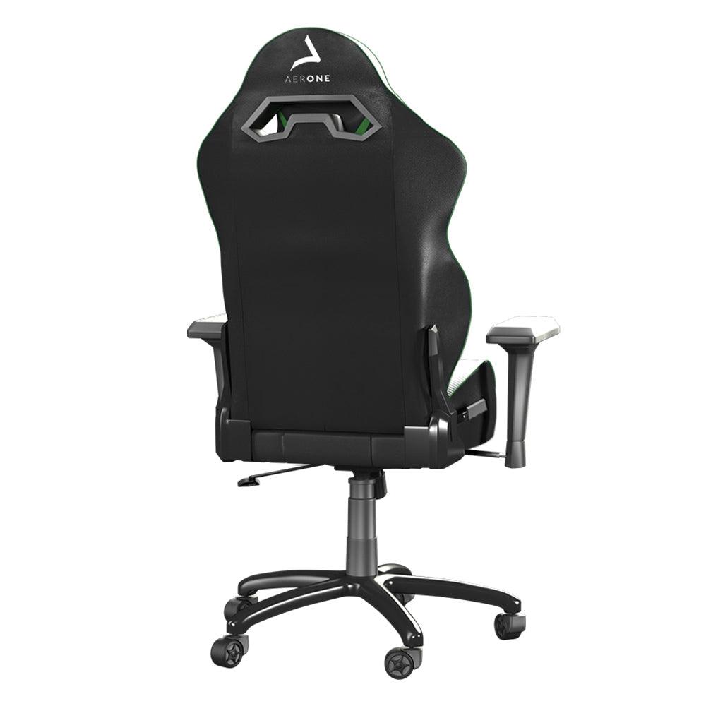 chaise gaming aerone silver series green grass vert siege gamer dossier arrière