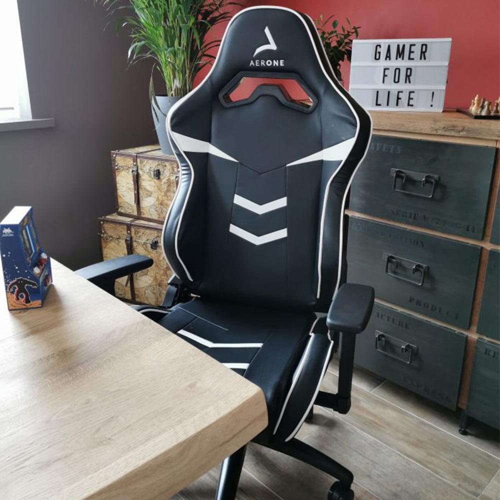 chaise aerone silver ice white gamer for life conso mag