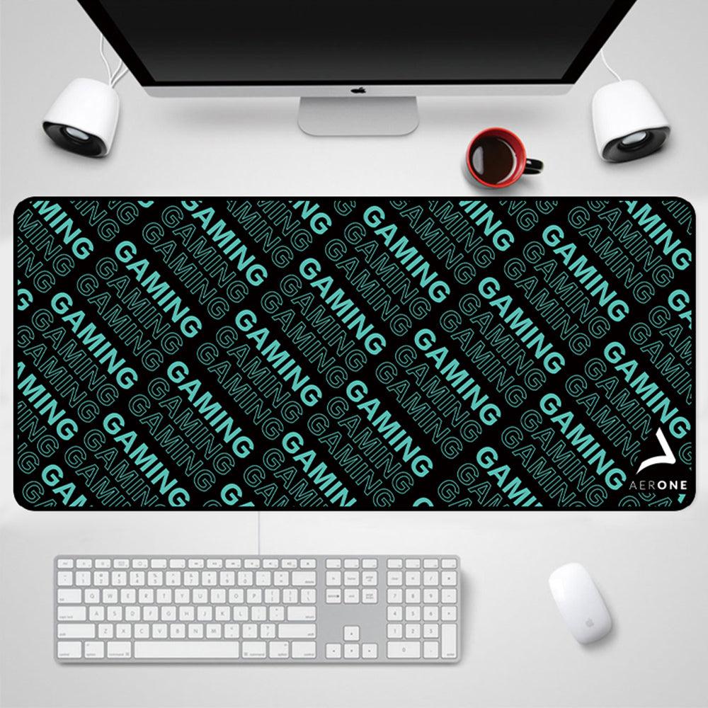 tapis de souris gamer xxl aerone kingo noir vert gaming accessoire pas cher