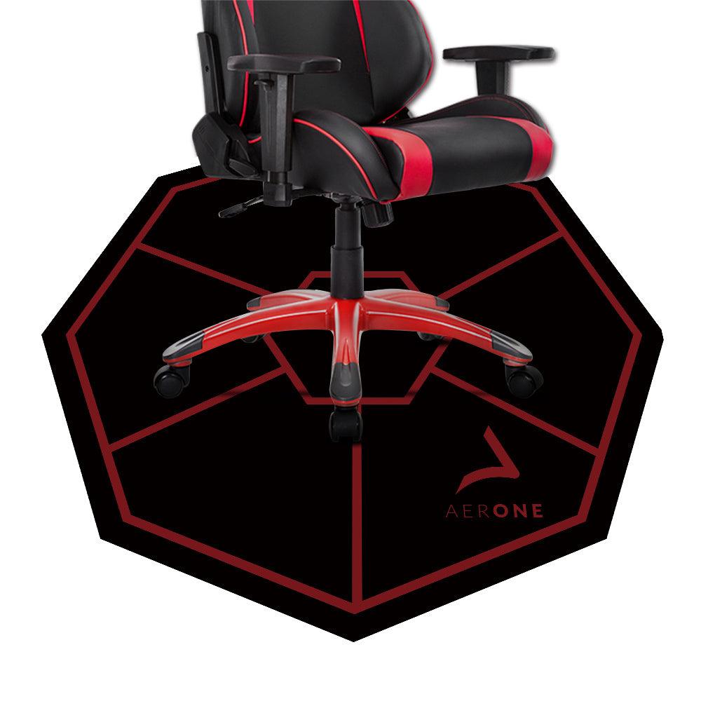 tapis de sol aerone dark red pour chaise gamer bronze scarlet red protection sol