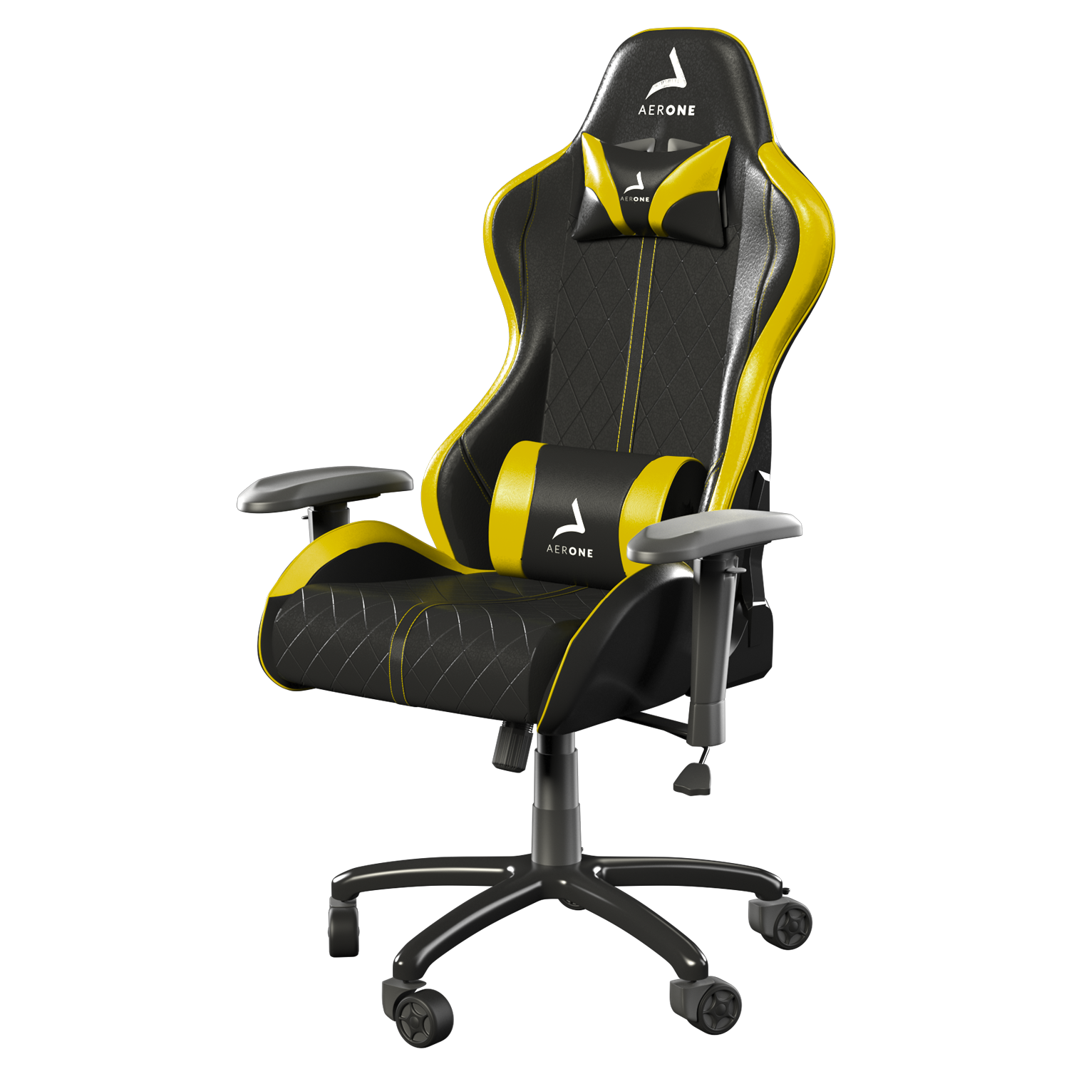 Chaise Gamer Serie Bronce Amarillo Eléctrico