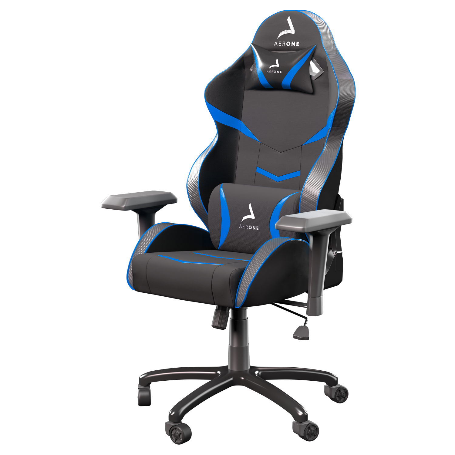 Silver Series Deep Blue Gaming Chair